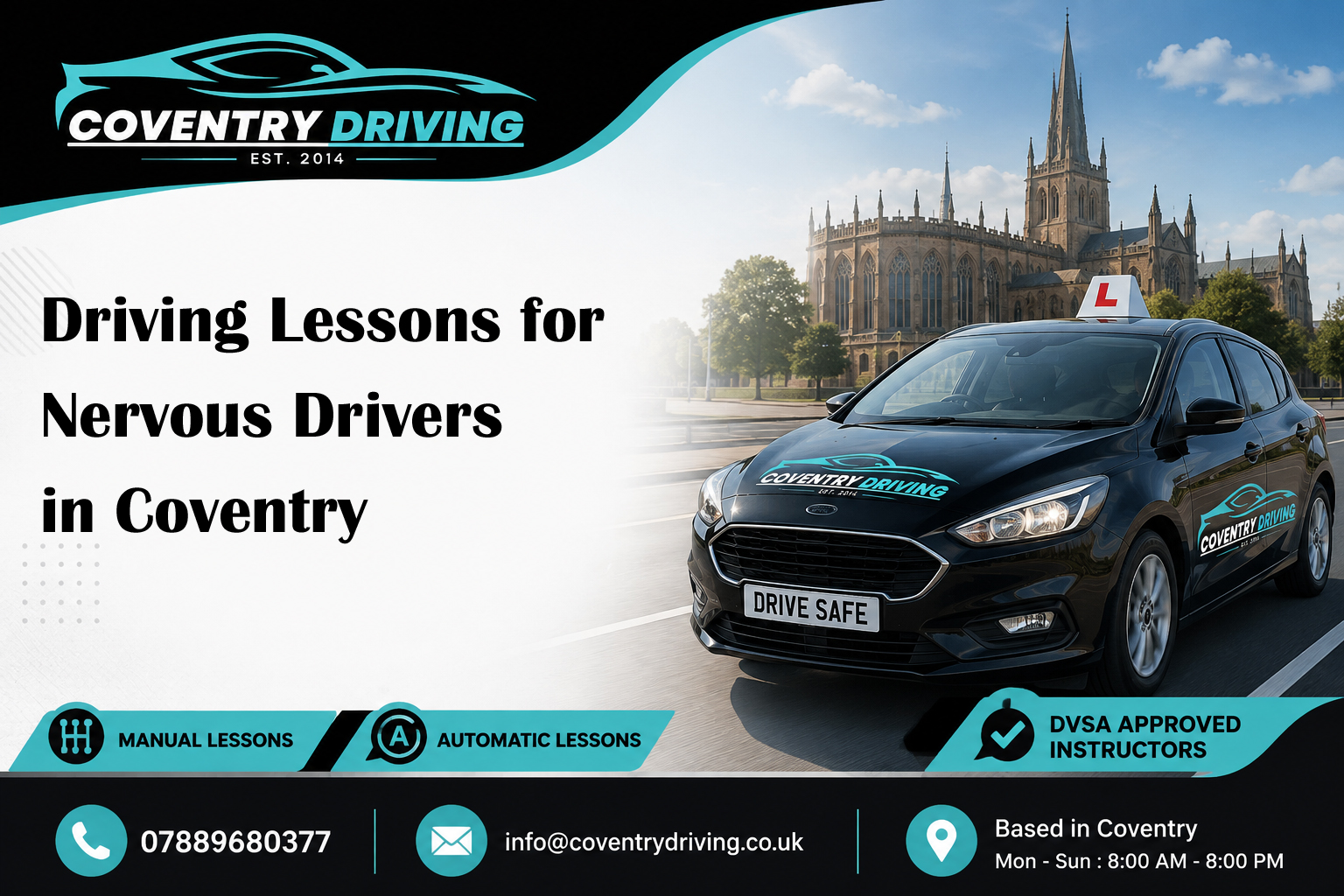 Driving Lessons for Nervous Drivers in Coventry