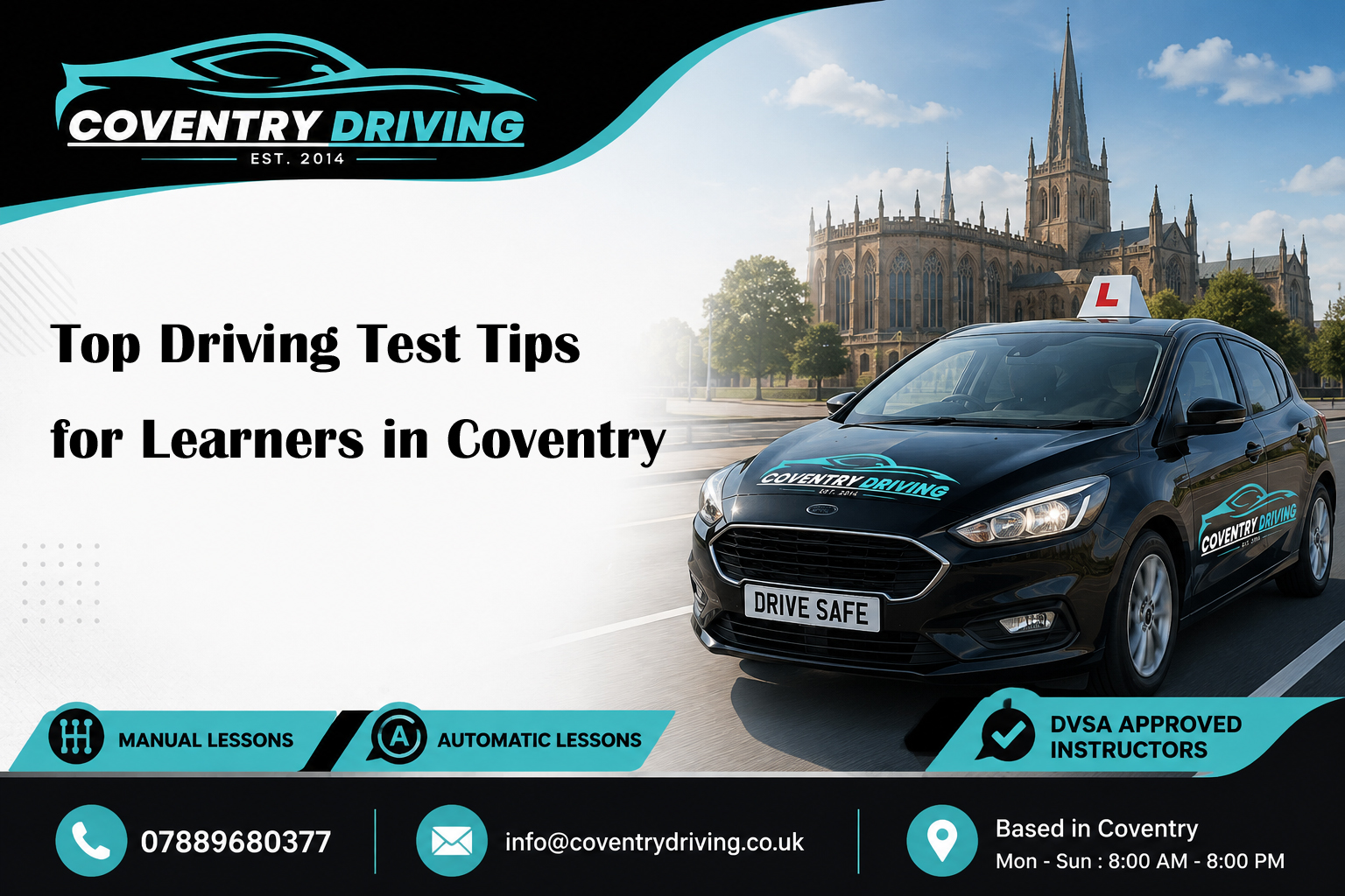Top Driving Test Tips for Learners in Coventry