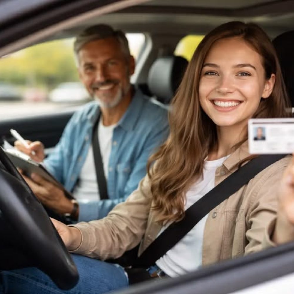 Blague du jour _ Une jeune fille passe son permis de conduire